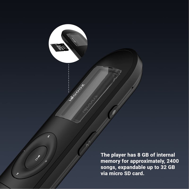 idoooz Mp3 Player, USB Mp3 Player with FM Radio, idoooz U2 8GB Music Player Expandable UP to 32 GB, USB Stick Mp3 Player for Running, Recording, Gym, Jogging, Sports, Lossless Sound Quality - Image 2