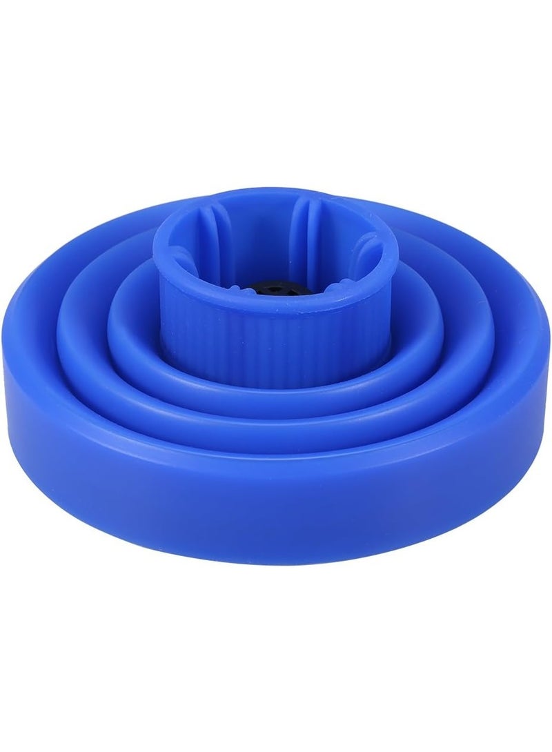 Universal size hair dryer diffuser for curly hair, salon use, or individual use. Blue. - Image 2