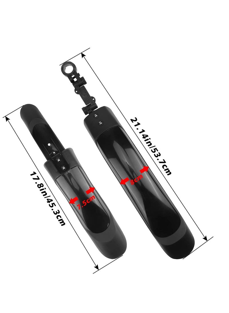 SYOSI Bike Mudguard Set, Adjustable Bike Fender Front and Rear Mud Guard for MTB, Road Bike Mountain Bike Mudflap Apply to 20/22/24/26 Inch Bikes  - Image 3