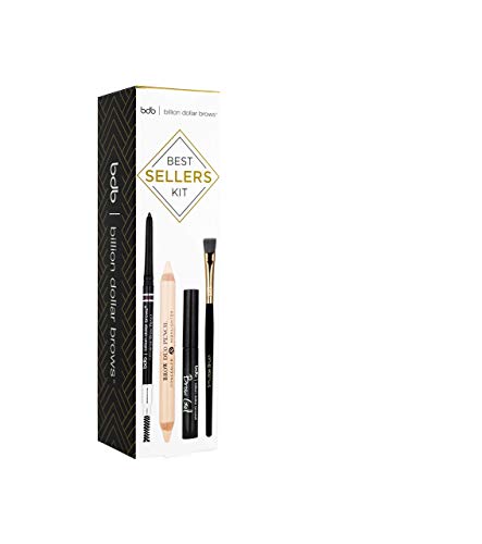 Billion Dollar Brows Best Sellers Kit Includes Universal Brow Pencil Brow Duo Pencil Brow Gel and Smudge Brush for Perfectly Defined Brows