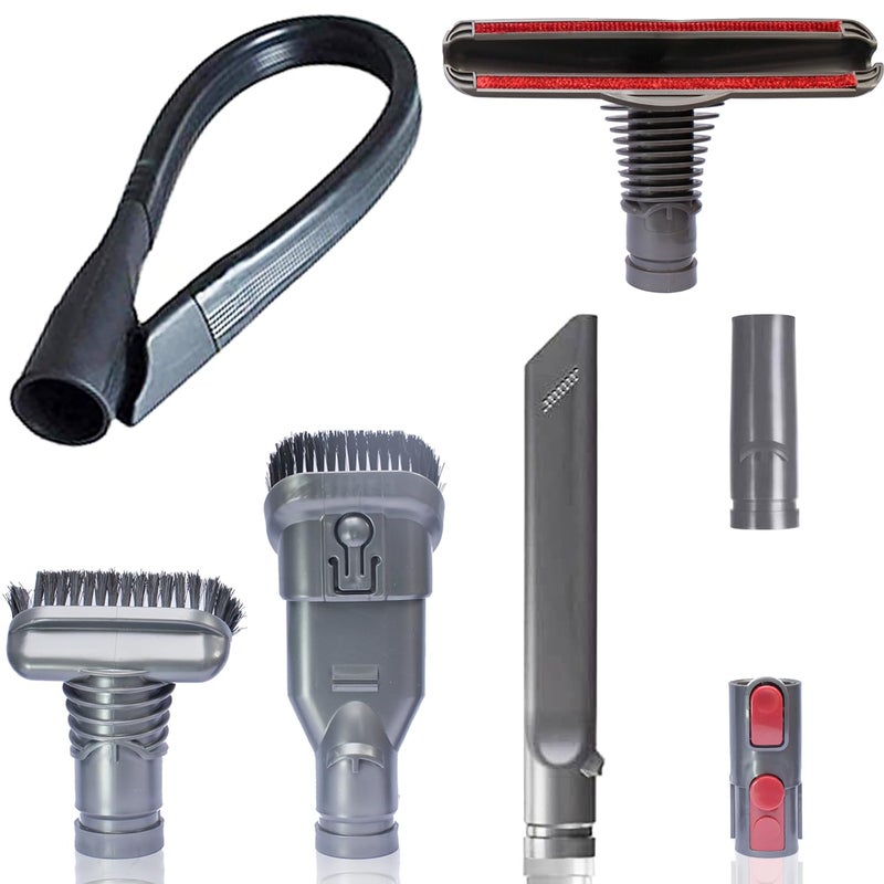 VACEXT Vacuum Accessories & Attachments for Dyson Ball Animal 2, 3, DC58 DC59 V6 V7 V8 V10 V11 V15 - Flexible Crevice Tool for Hard to Reach Places & Dust Brush Attachment Kit - HouseHold Cleaning Tool Kit - Image 1