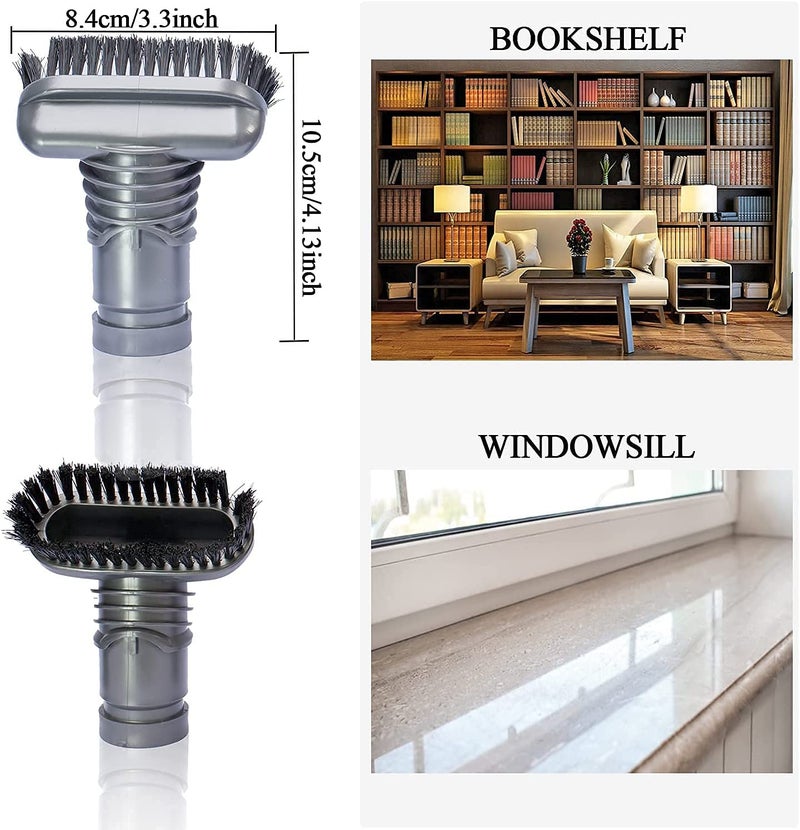 VACEXT Vacuum Accessories & Attachments for Dyson Ball Animal 2, 3, DC58 DC59 V6 V7 V8 V10 V11 V15 - Flexible Crevice Tool for Hard to Reach Places & Dust Brush Attachment Kit - HouseHold Cleaning Tool Kit - Image 5