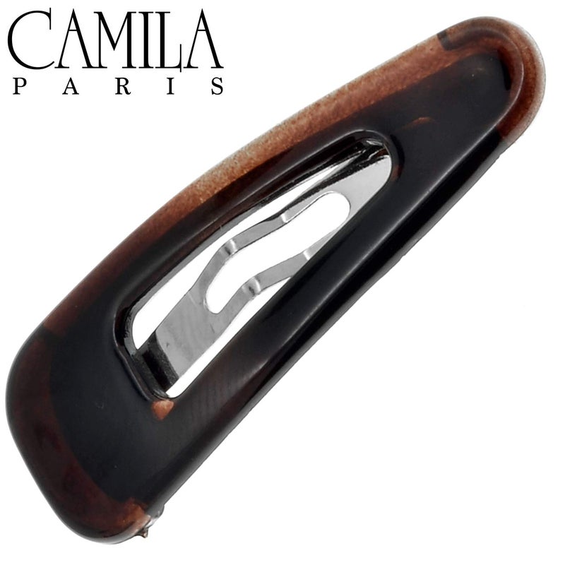 Camila Paris CP1309/2 French Hair Barrettes Clips, Snap Hair Slides Clic Clac for Women, Styling Girls Side Slide-in Metal Pin Hair Accessories for Women. Strong Hold, No Slip Grip, Made in France - Image 4