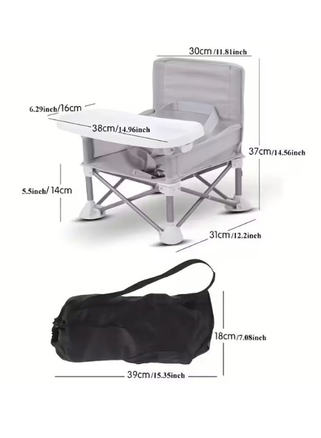 Sybil's Children's Folding Dining Chair, Portable, Detachable Plate, Suitable For Baby At Home - Image 2