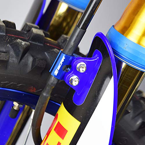 SCAR Brake Line Clamp Compatible with YAMAHA YZ YZX YZF YZFX 65 85 125 250 450 0926 HONDA CR CRF CRFX 0426 Blue - Image 3