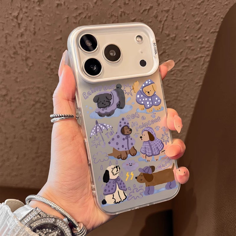 Raincoat Puppy Suitable for Apple 16Pro Mobile Phone Case 14 New Iphone15Promax Cartoon 13 Stylish 17 - Image 2