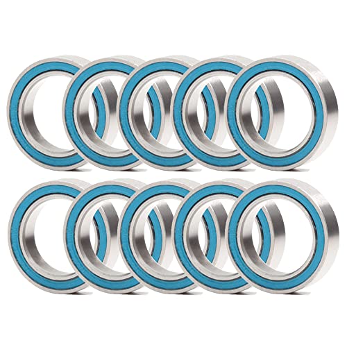 FUSHIBEARING 6700-2RS Ball Bearing 10x15x4mm,ABEC-3 10x15 6700-2RS Blue Rubber Sealed Ball Bearings (Pick of 10pcs) - Image 1