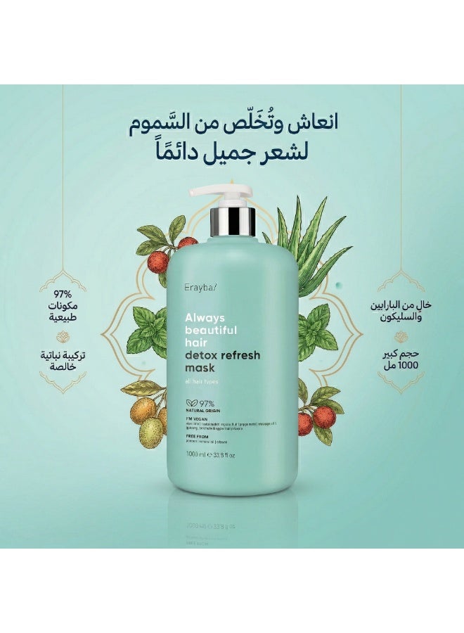 Erayba Detox Detox Mask All hair types 1000ml - Image 4