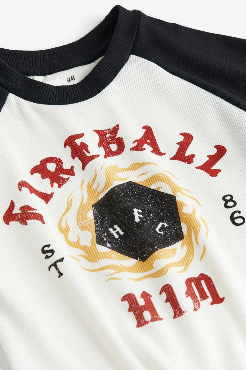اتش اند ام Youth Graphic Print Jersey Top