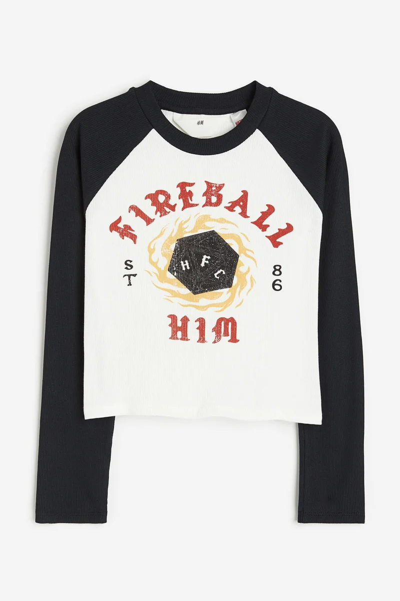اتش اند ام Youth Graphic Print Jersey Top