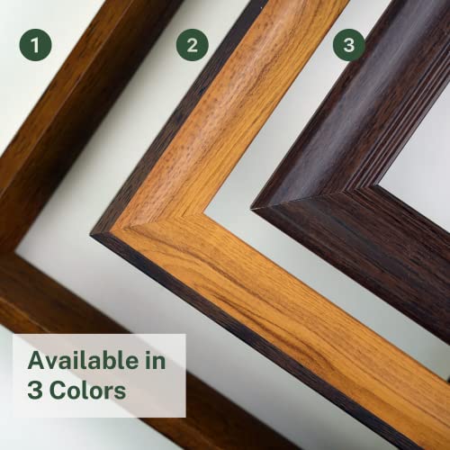 AzanClk Detachable Frame for Alfajr CF-19 Azan Wall Clocks (Light Brown) - Image 4
