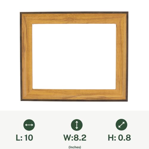 AzanClk Detachable Frame for Alfajr CF-19 Azan Wall Clocks (Light Brown) - Image 3