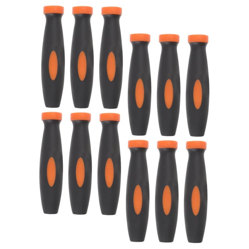 12Pcs Rubber Grip Replacement Handles For Woodworking File Tools Ergonomic Design - Image 2
