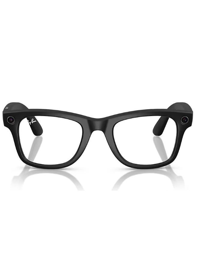 Meta Ray-Ban Wayfarer RW4008 Large Matte Black Clear Graphite Green Transition Black - Image 5