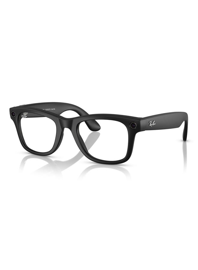 Meta Ray-Ban Wayfarer RW4008 Large Matte Black Clear Graphite Green Transition Black - Image 1