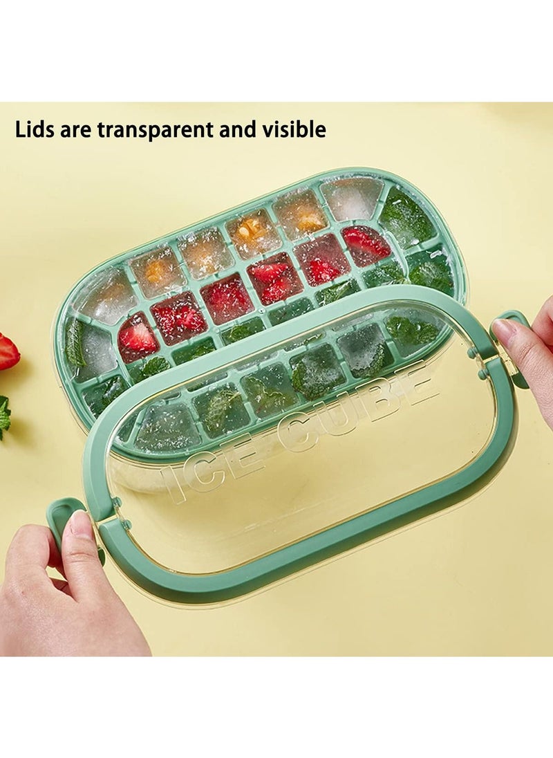 Joshberg - Ice Cube Tray with Lid and Storage Bin for Freezer Portable Ice Cube Box Large Capacity - Image 1
