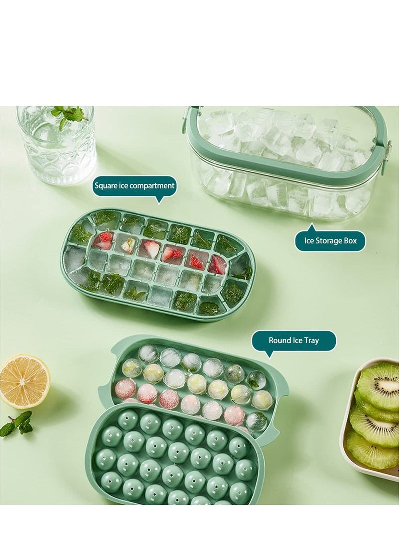 Joshberg - Ice Cube Tray with Lid and Storage Bin for Freezer Portable Ice Cube Box Large Capacity - Image 1