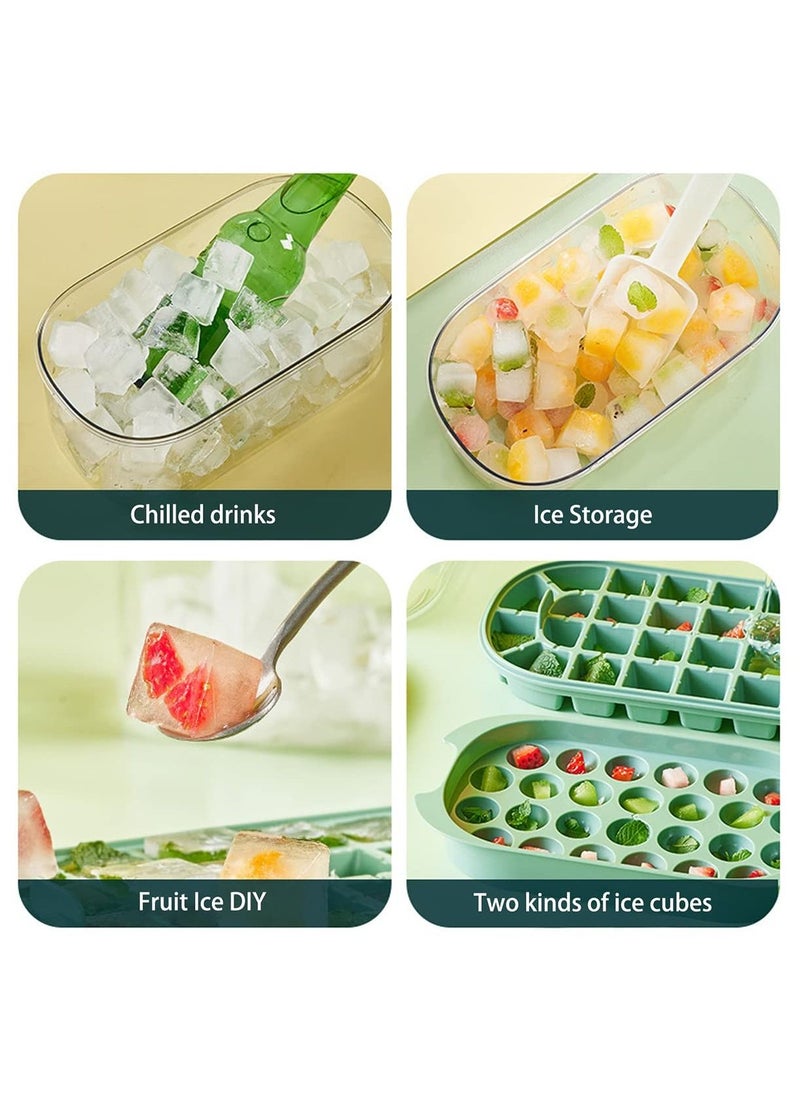 Joshberg - Ice Cube Tray with Lid and Storage Bin for Freezer Portable Ice Cube Box Large Capacity - Image 1