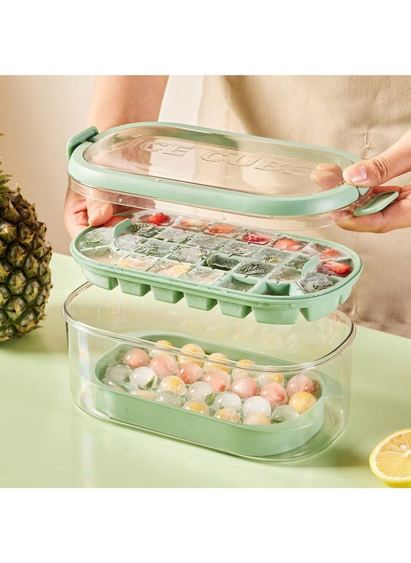 Joshberg - Ice Cube Tray with Lid and Storage Bin for Freezer Portable Ice Cube Box Large Capacity - Image 1