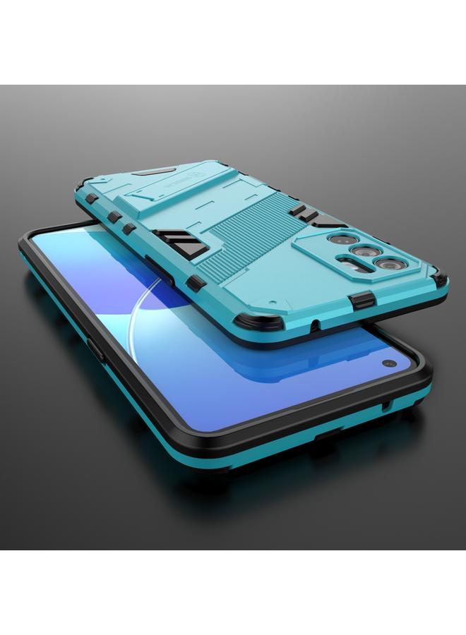 S-TOP Case For OPPO Reno6 4G Punk Armor 2 in 1 PC + TPU Shockproof Case with Invisible Holder - Image 5