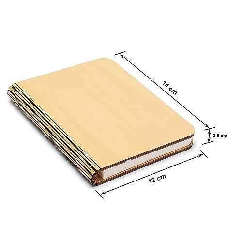 Maharsh Wooden Book Light,Novelty Folding Book Lamp, Folding Night Light,USB Rechargeable Wooden Table Lamp,Magnetic Design- Creative Gift Home Office Decor for Family Girlfriend - Image 5