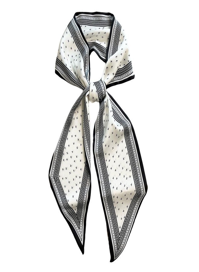 FONYVE Silk Head Scarf for Hair Fashion Headwrap for Women Lightweight Neck Tie - Image 1