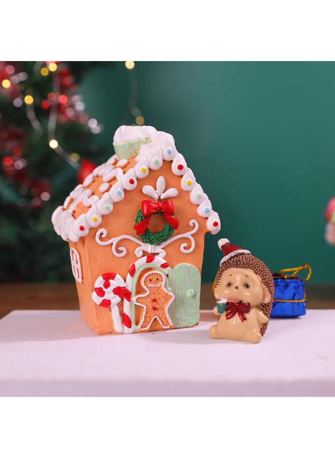Bluejw Gingerbread Man Christmas Snow House Ornaments Christmas Atmosphere Decoration Shopping Mall Window Scene Layout Props Ornaments - Image 4