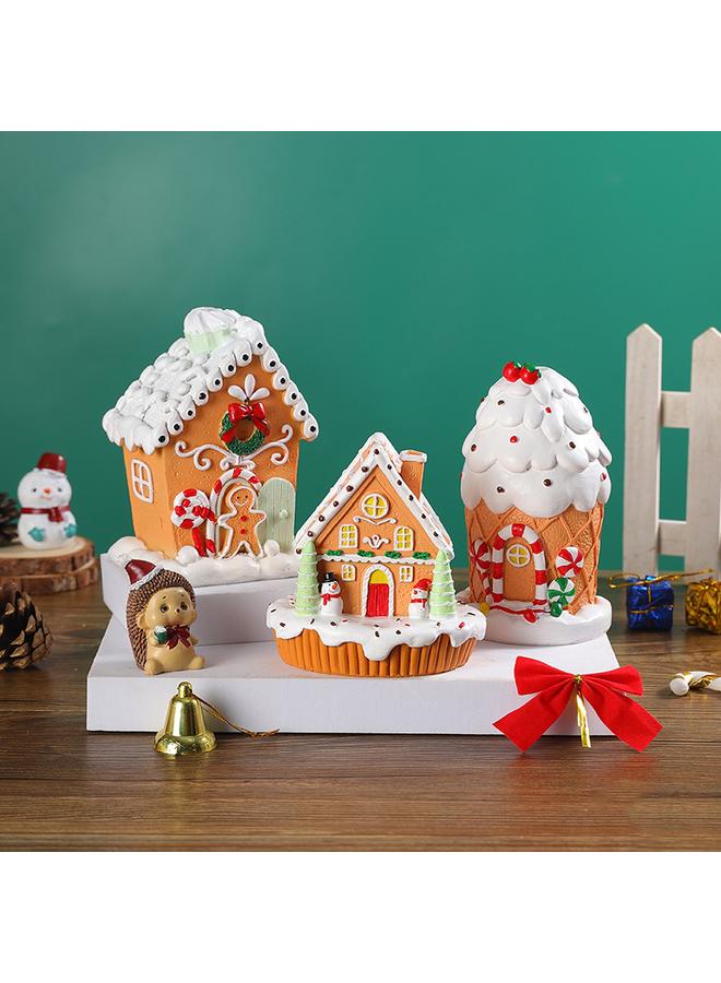 Bluejw Gingerbread Man Christmas Snow House Ornaments Christmas Atmosphere Decoration Shopping Mall Window Scene Layout Props Ornaments - Image 5