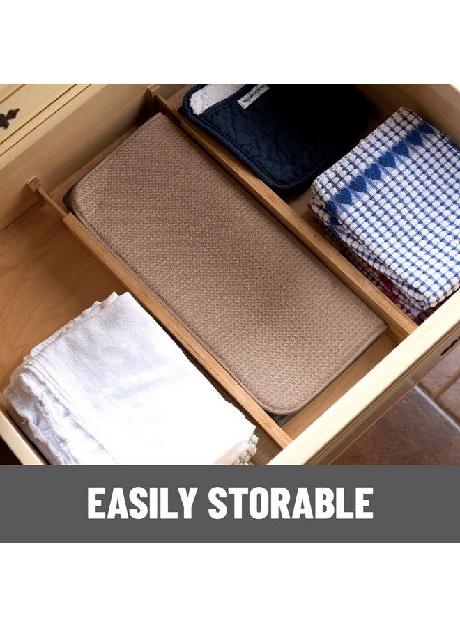 Bellemain XXL Dish Mat 24" x 17" ( LARGEST MAT ) Microfiber Dish Drying Mat , Super absorbent ( Mocha ) - Image 5