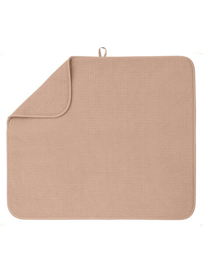 Bellemain XXL Dish Mat 24" x 17" ( LARGEST MAT ) Microfiber Dish Drying Mat , Super absorbent ( Mocha ) - Image 1