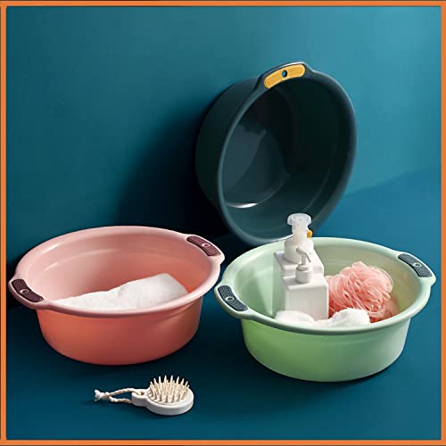 Wolpin Set of 3 Pcs Unbreakable Plastic Bath Tub/Washing Tub Multipurpose - Image 1