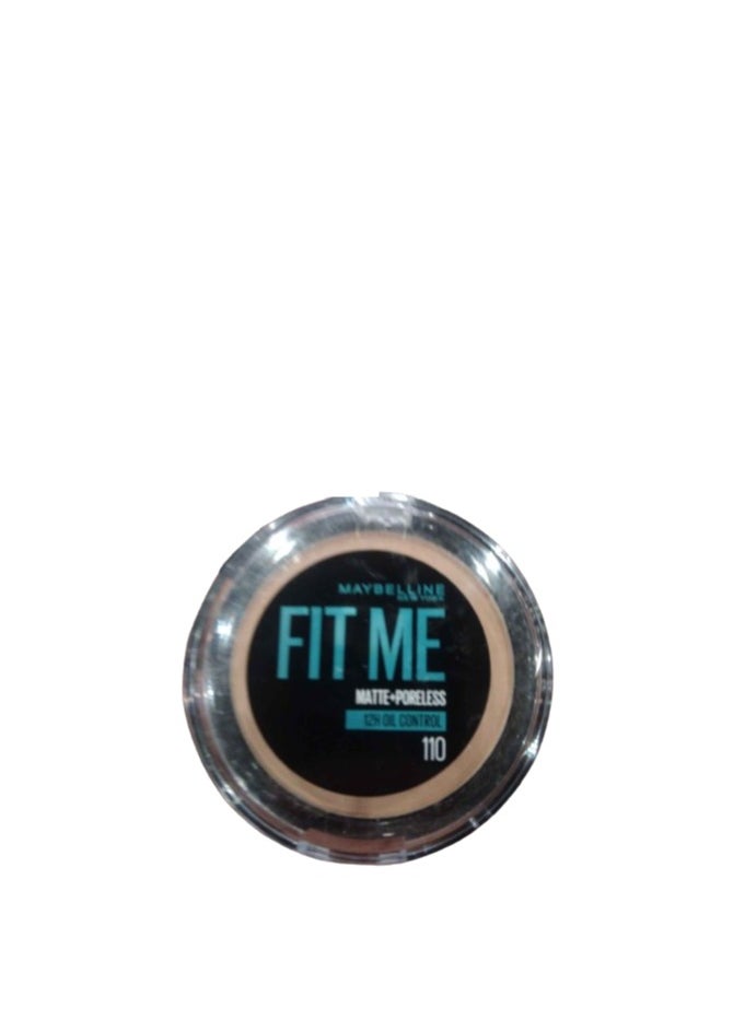 MAYBELLINE NEW YORK - Fit Me Matte and Poreless Compact Face Powder - 110, Porcelain - Image 1