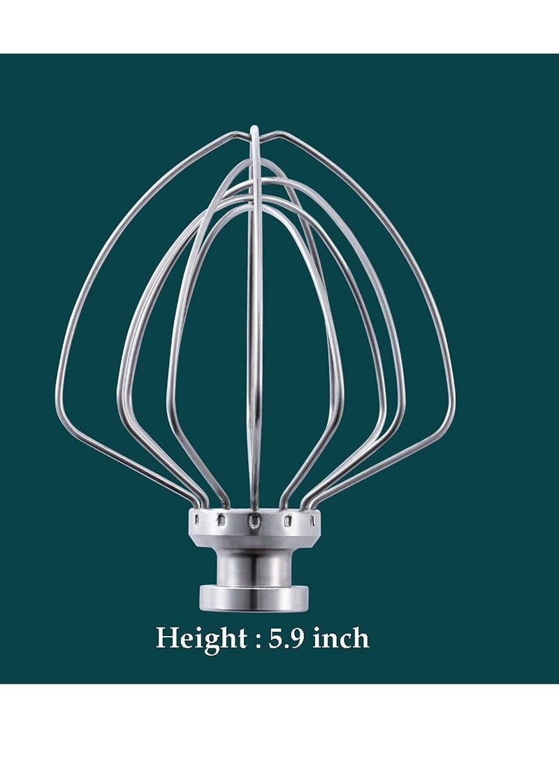 KASTWAVE Stainless steel Wire Whip Attachment for KitchenAid Tilt-Head Stand Mixer Accessory K45WW Replacement, Egg Cream Stirrer, Cakes Mayonnaise Whisk, Whipping Egg White, Dishwasher Safe - Image 4