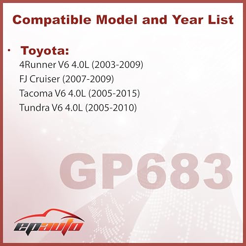 EPAuto فلتر هواء محرك V6 من EPAuto GP683 (17801-0P010 / CA9683) بديل لتويوتا V6 4Runner (2003-2009)، FJ Cruiser (2007-2009)، Tacoma (2005-2015)، Tundra (2005-2011) - Image 2