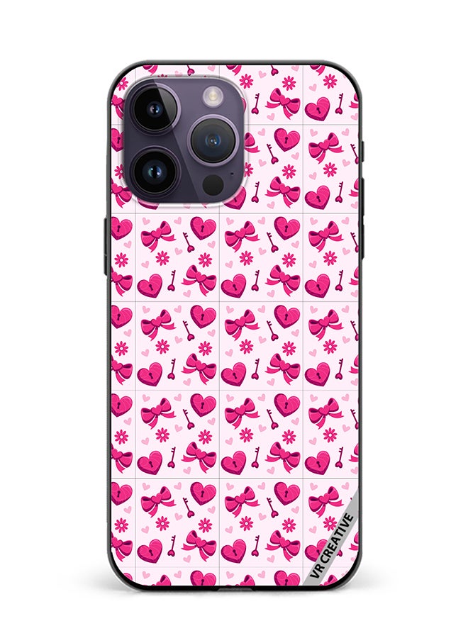 VR CREATIVE Protective Case Cover For Apple iPhone 16 Pro Love Pattern Design Multicolour - Image 1