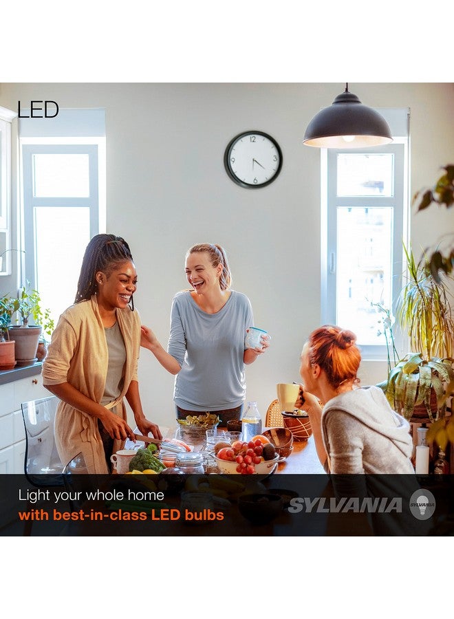 LEDVANCE SYLVANIA LED Light Bulb, 40W Equivalent A19, Efficient 6W, Medium Base, Frosted Finish, 450 Lumens, Soft White - 4 Pack (74079)  - Image 3