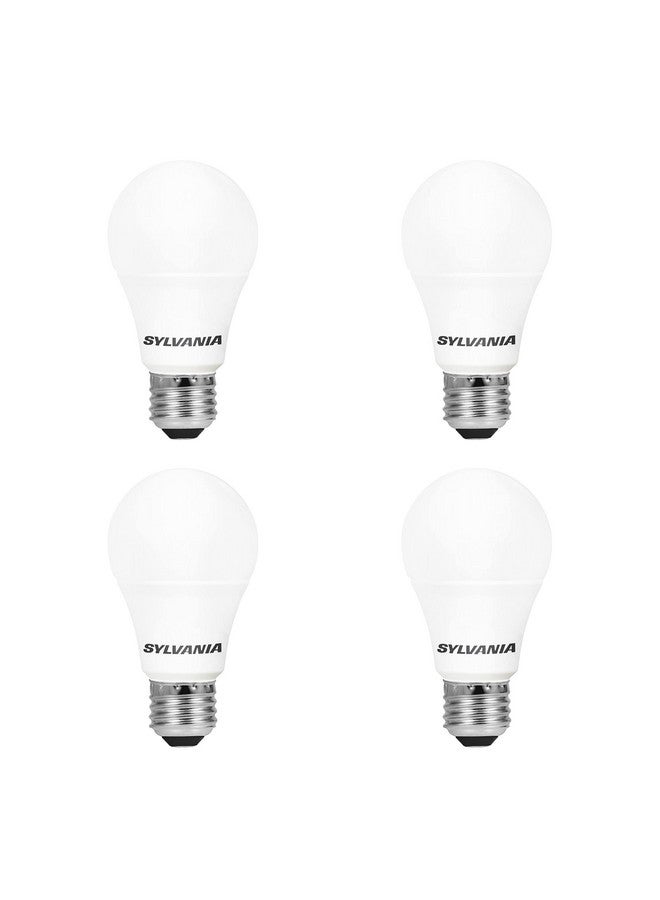 LEDVANCE SYLVANIA LED Light Bulb, 40W Equivalent A19, Efficient 6W, Medium Base, Frosted Finish, 450 Lumens, Soft White - 4 Pack (74079)  - Image 1