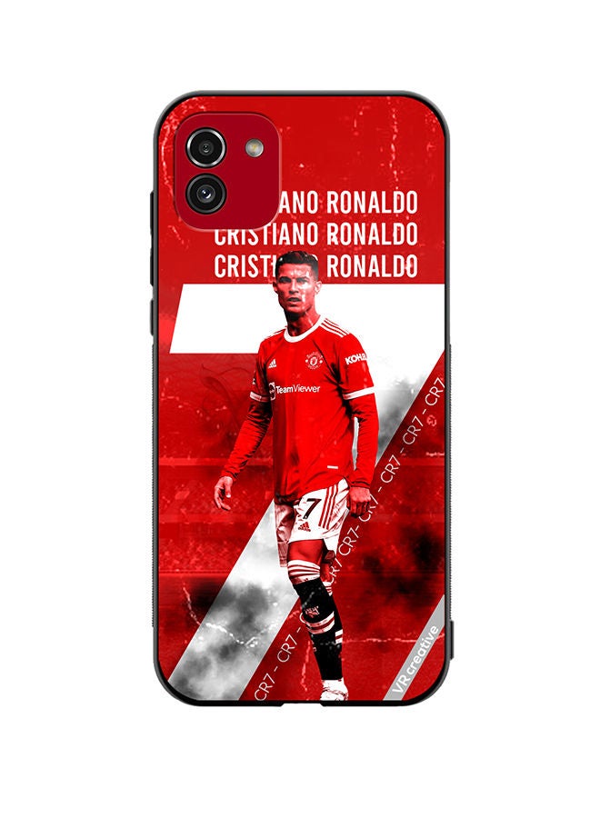 VR CREATIVE Protective Case Cover For Samsung Galaxy A03 Cr7 Design Multicolour - Image 1