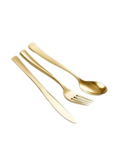 AIWANTO Dinnerware Set Gold Party Disposable Plates Easy Use Plates Spoons   (150pcs)  - Image 3