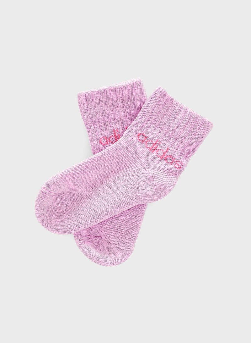 Adidas جوارب كاحل خطية للأطفال - 5 قطع - Image 5