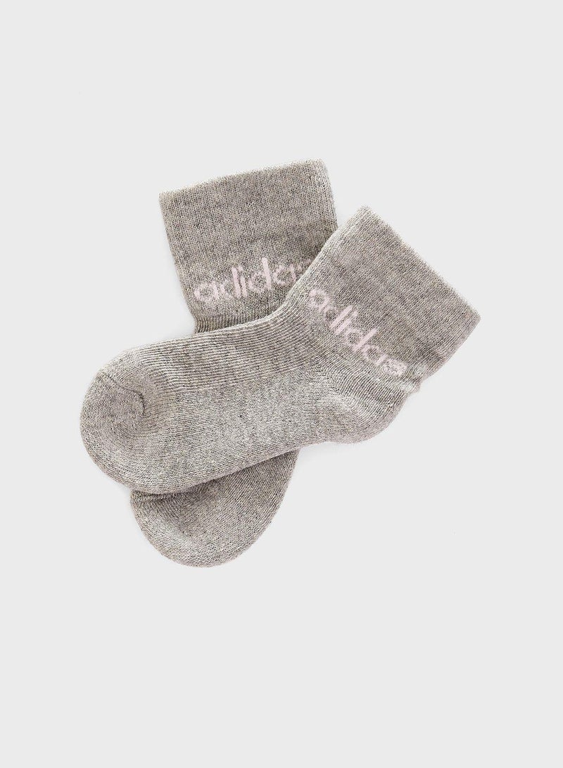 Adidas جوارب كاحل خطية للأطفال - 5 قطع - Image 3