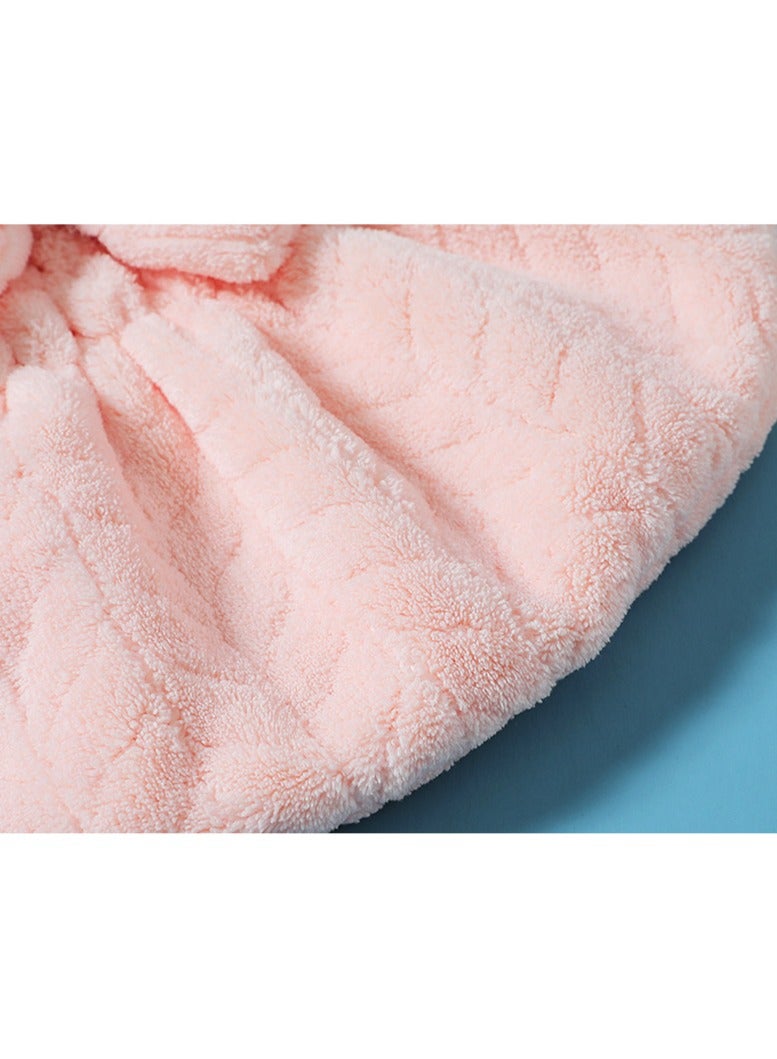 Goolsky 1 قطعة قبعات تجفيف الشعر من الفليس الناعم، ماصة سريعة الجفاف، لف رأس الدش، توربان مزين بعقدة جميلة، لف منشفة الشعر للنساء - Image 2