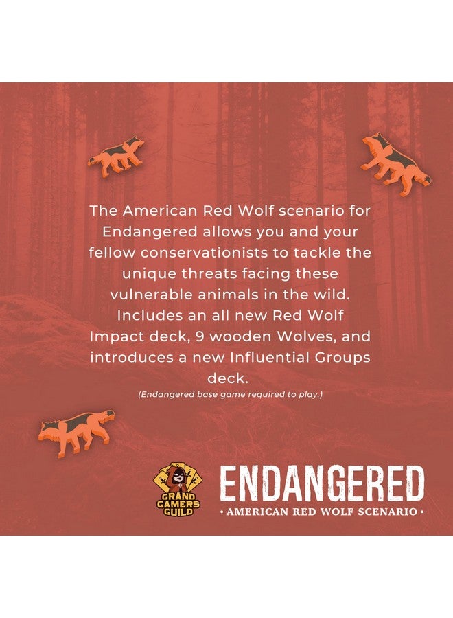 Grand Gamers Guild Endangered American Red Wolf Scenario by Grand Gamers Guild - Cooperative Conservation Board Game - Ages 14+, 1 to 5 Players & 60 to 90 Min Playtime - Image 2
