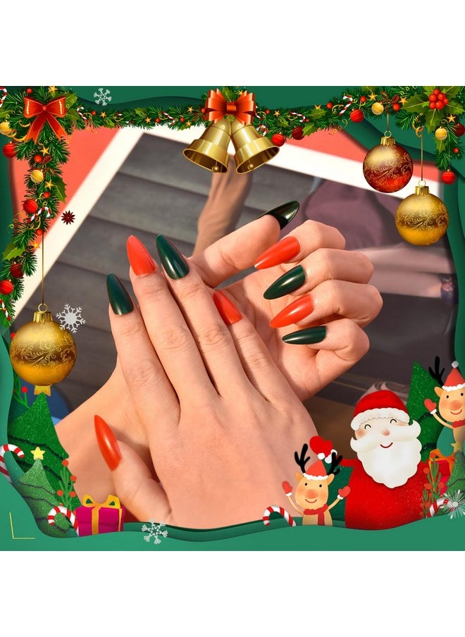 TsMADDTs Press On Nails Almond, 24 Colors Short Fake Nails With Nail Glues, 720Pcs Glue On Nails  - Image 3