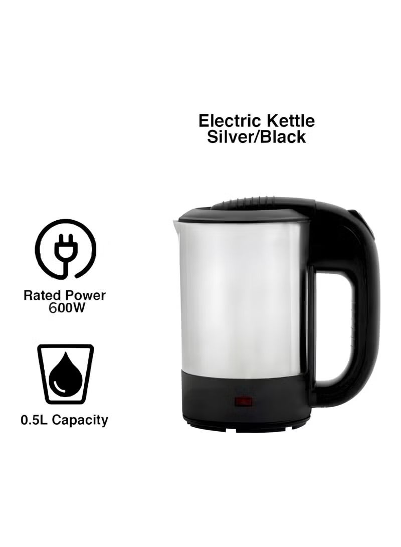 micro speed Electric Stainless Steel Kettle – 500ml, 600W, Model MS-3150 - Image 2