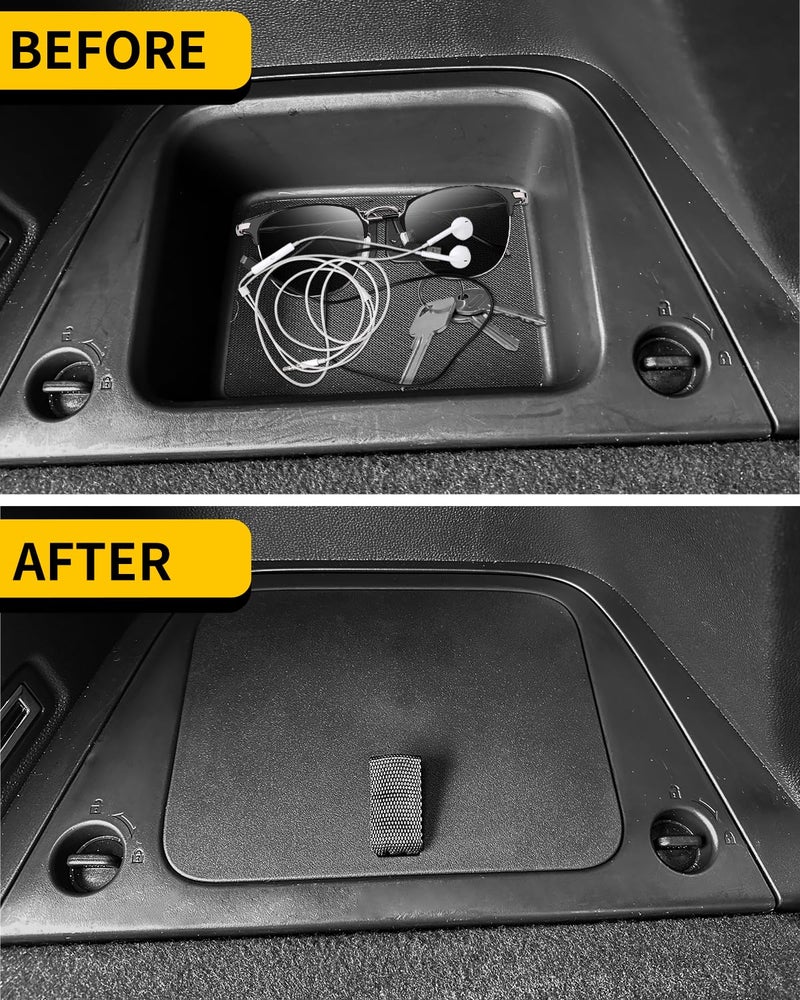 Maxzina Rear Trunk Organizer Cover Compatible with 2023 2024 2025 2026 Honda Pilot Trunk Organizer Storage Bin Lid Left Driver Trunk Side Storage Box Cover Protector Black 7&8 Seats Pilot Accessories - Image 2