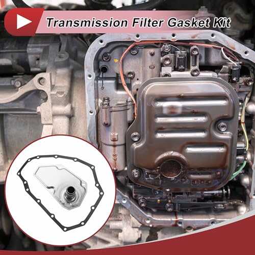 HEROFFIX 1 Set Transmission Filter Gasket Kit for Nissan Kicks 2018-2024 Engine Automatic Transmission Filter Kit No.3172850X0A Silver Tone Metal Rubber - Image 2