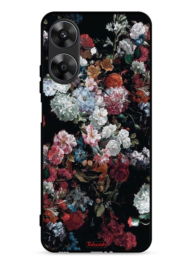 Tolwak Realme Note 60 4G Protective Case Cover Vintage Roses - Image 1