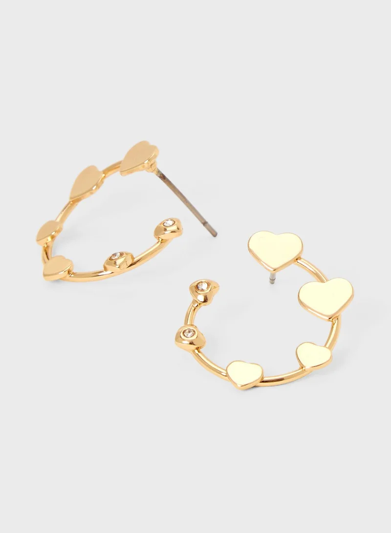 Claires Kids Heart Hoop Earrings