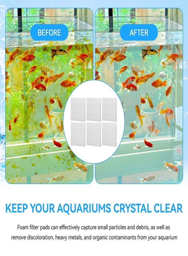 Magluv C4 Poly Foam Pad Fit for Fluval C4 Power Filter White Filter Foam Aquarium Filter Pad Media Replacement, 6-Pack (C4) - Image 5
